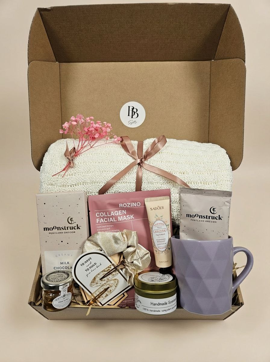 Self Care Gift Box for Her| Relaxation, Birthday, Thoughtful Gift Set for Women
