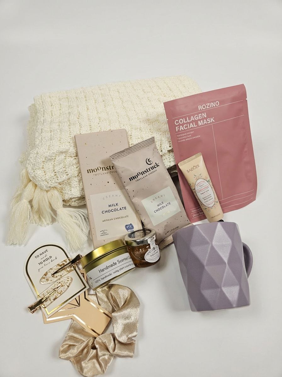 Self Care Gift Box for Her| Relaxation, Birthday, Thoughtful Gift Set for Women