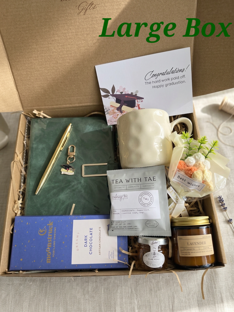 Graduation Gift Box | Graduation Basket for Her | Personalized Grad Gift | College Student Gift Set | Graduation Self Care Box
